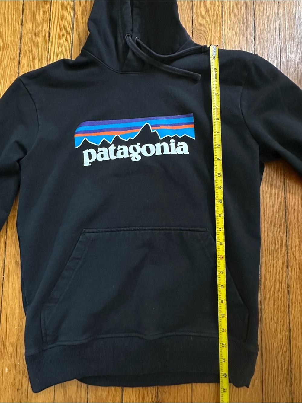 Patagonia Men's P-6 Logo Uprisal Hoodie Black Pullover Sweatshirt Size S 1100 - Picture 3 of 6